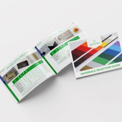 Engraving materials selection guide - Identification pages