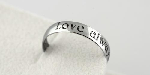 Ring exterior engraving with metal laser engraver