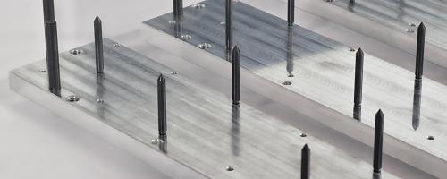 pin supports for laser tables