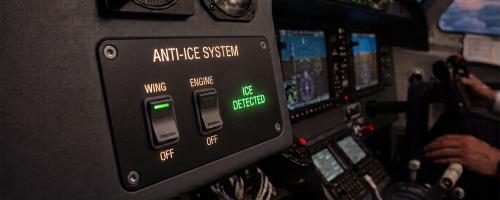 Plane simulator - front panel