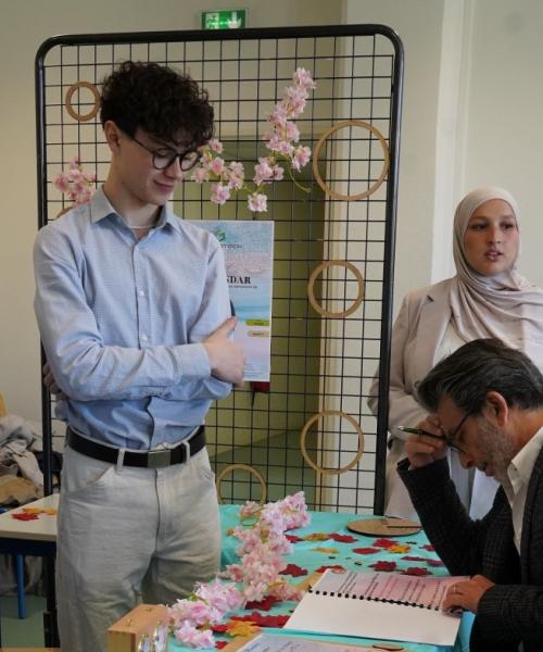 Étudiants de l'IUT Lyon avec leur projet pédagogique Gravotech