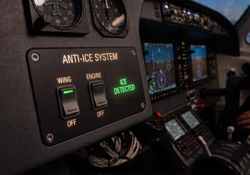 Plane simulator - front panel
